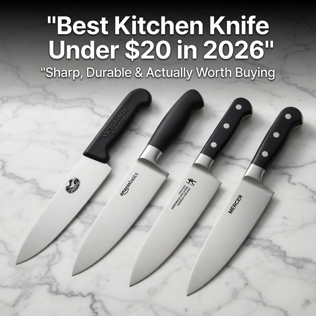 Best Kitchen Knife Under $20 in 2026 – Sharp, Durable & Actually Worth Buying