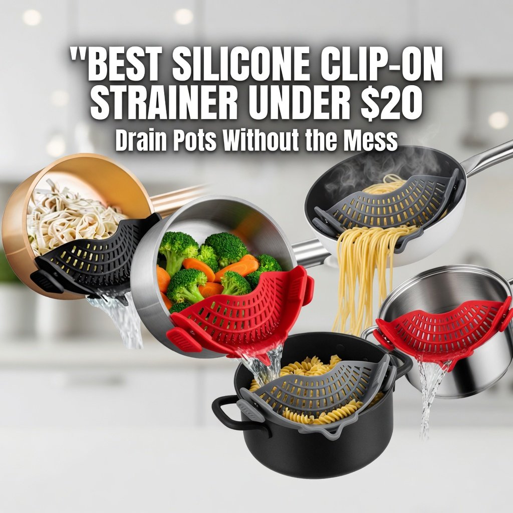 Best Silicone Clip-On Strainer Under $20: Drain Pots Without the Mess