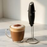 Zulay milk frother on kitchen counter