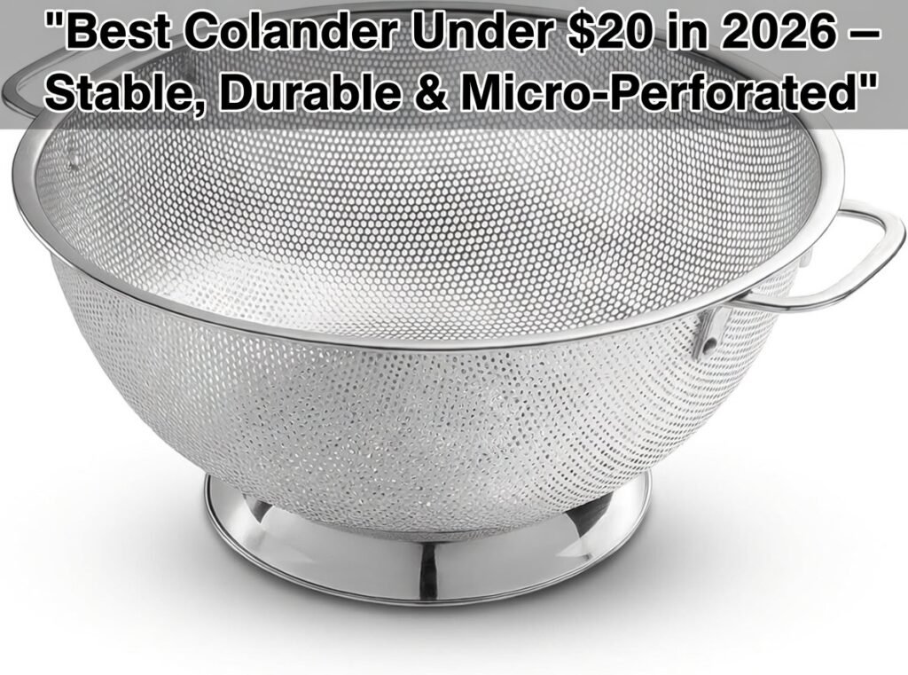 Best Colander Under $20 in 2026 – Stable, Durable & Micro-Perforated