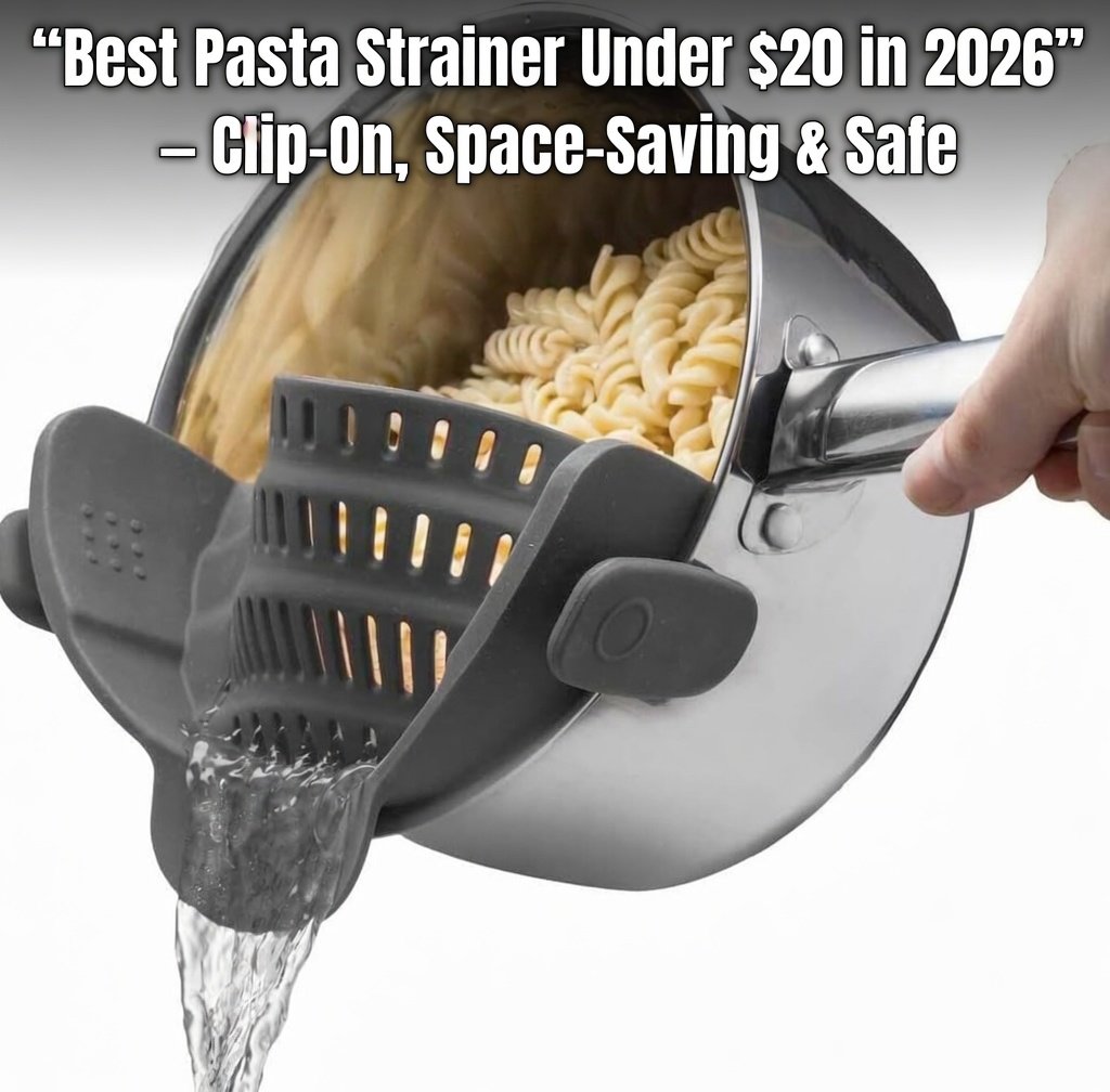 Best Pasta Strainer Under $20 in 2026 – Clip-On, Space-Saving & Safe