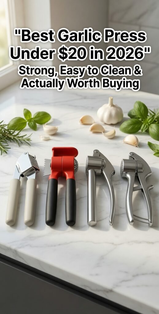 Best Garlic Press Under $20 in 2026 – Strong, Easy to Clean & Actually Worth Buying