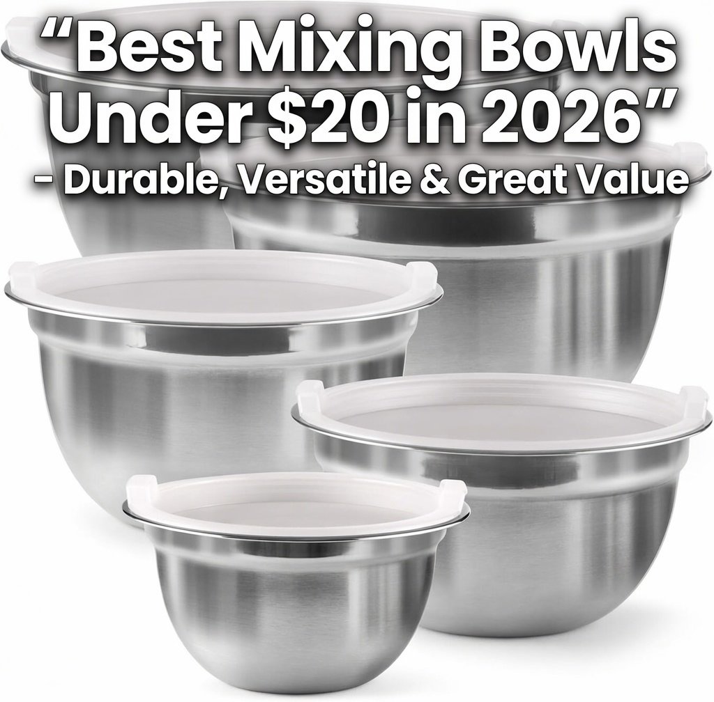 Best Mixing Bowls Under $20 in 2026 – Durable, Versatile & Great Value